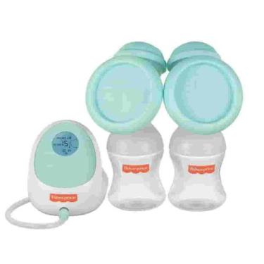 Imagem de Bomba de Leite Elétrica Dupla Fisher Price + 3 Frascos pra Armazenar - BB1224KB BB1224KB