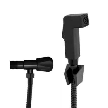 Imagem de Ducha Higiênica Completa Preta Black Matte - Renmax Metais