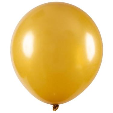 Imagem de BALÃO LISO - ART-LATEX Nº 09 - METAL (EFEITO PEROLADO) - OURO - Pacote