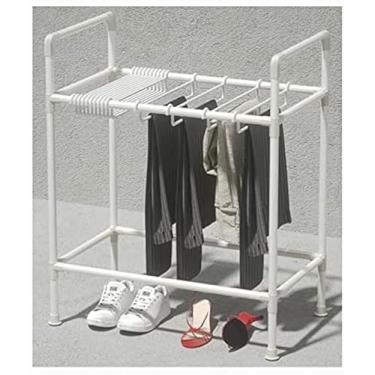 Imagem de Cabides De Calças Comerciais Independentes Organizador De Armário Prateleira De Armazenamento Suporte Portátil Para Jeans Calças Cachecol Cinto De Gravata Saias Toalhas, White