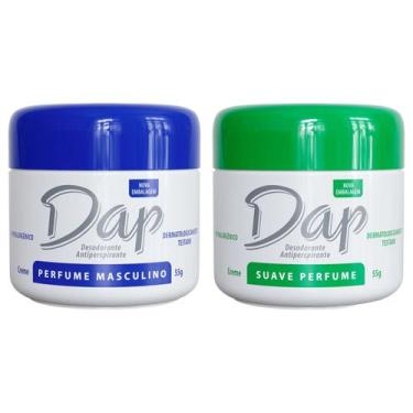 Imagem de Kit 2 Desodorante S/Perfume/Suave/Masculino/Feminino DAP 55g,  MASCULI