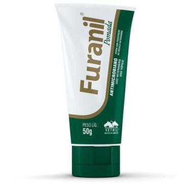 Imagem de Furanil Pomada 50g Cicatrizante e Antimicrobiano para Cães, Gatos e Eq