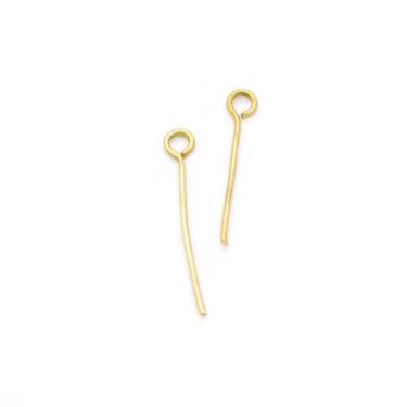 Imagem de Alfinete Contra Pino Metal Dourado 15mm 500pçs 40g - Macall