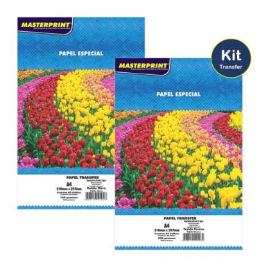 Imagem de Papel Transfer para Tecido Claro e Escuro 10 Folhas a Prova dágua Seca