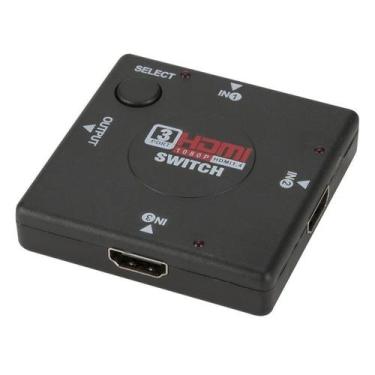 Imagem de Hub Hdmi 3x1 Adaptador Cabo 3 Entradas E 1 Saída - Keedi