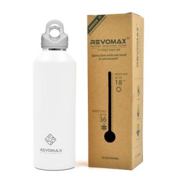 Imagem de Garrafa Térmica de Água Parede Dupla Revomax 950ml Original Aço Inox T