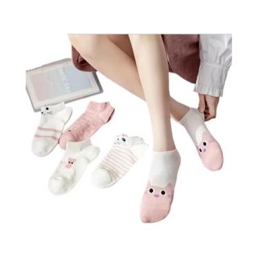 Imagem de Conjunto De Meias Masculinas De Comprimento Médio Com Cano Alto, 6 Par