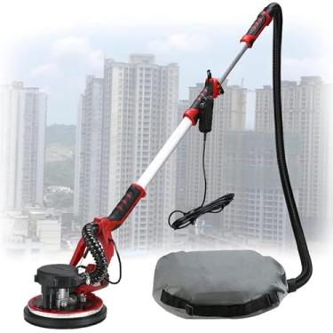 Imagem de Lixadeira De Drywall, Lixadeira De Drywall Com Vácuo, Lixadeira De Teto De Mangueira Extensível, 6 Velocidades Ajustáveis, Excelente Remoção De Poeira, Sandingdiscs100pcs, 220V