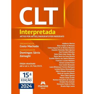 Imagem de Clt Interpretada - Artigo Por Artigo, Paragrafo Por Paragrafo - 15ª Ed