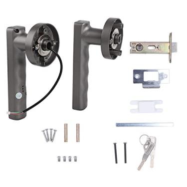Imagem de Impressão Digital da Maçaneta da Porta Inteligente Sem Chave, Detecção Rápida, Identificação de Impressão Digital Integrada, 50 Impressões Digitais