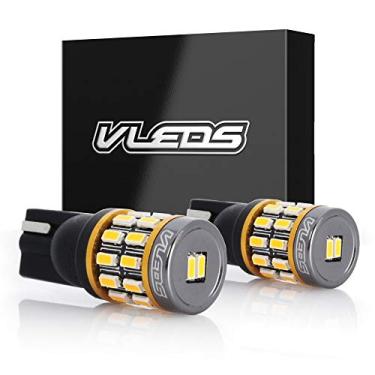 Imagem de VLEDS 2 peças âmbar de alta visibilidade 194 T10 2825 360° alta saída 26 lâmpadas LED