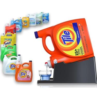 Imagem de Skywin Estação de sabão de lavanderia - Suporte de detergente para distribuição e despejo fácil - inclinado para baixo com apanhador de sabão