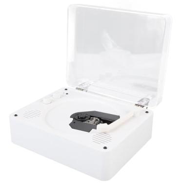 Imagem de Zopsc CD Player Portátil Bluetooth Com Alto -falantes, CD Players de Desktop Vintage, Alto -falantes Estéreo Construídos Com Dupla, Unidade USB, Controle Remoto (Branco)