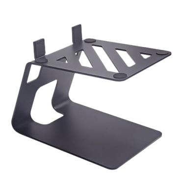 Imagem de KiBcsLic Suporte de alto-falante de mesa Suporte de áudio Absorvente de choque Profissional Antiderrapante Resistente Multiuso de alto-falante de mesa para, Preto