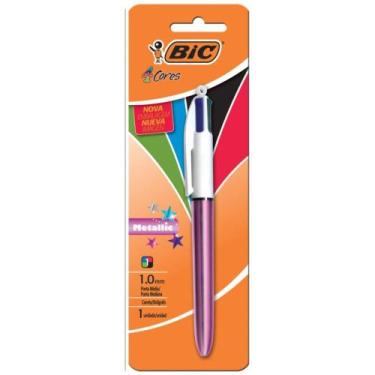 Imagem de Caneta Esferografica BIC 4 Cores Metallic Corpo RS