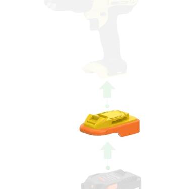 Imagem de NovaQuantic Adaptador - para ferramentas DeWalt 20V MAX (não 18V Ni-CD) - Compatível com baterias Ridgid 18V para fonte de alimentação, função sem carga - 1 adaptador apenas