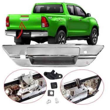 Imagem de Maçaneta Puxador Tampa Traseira Hilux 2016 2017 2018 19 2021 - SR