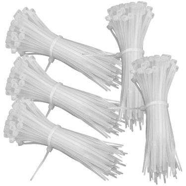 Imagem de Abraçadeira Nylon Enforca Gato 2,5X100Mm Branco Com 500 Un