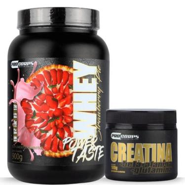 Imagem de Kit Whey Power Taste Varios Sabores 900g e Creatina Beta Alanina Sem S