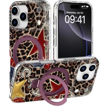 Imagem de DEENAKIN Capa para iPhone 17 Pro - Compatível com carregamento sem fio - Suporte multifuncional integrado - Capa protetora para celular com designs bonitos da moda para mulheres - estampa sexy de