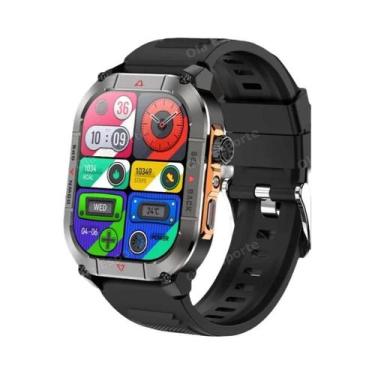 Imagem de Relógio Inteligente Militar GPS NFC HD Chamada BT Bússola Altímetro Mo