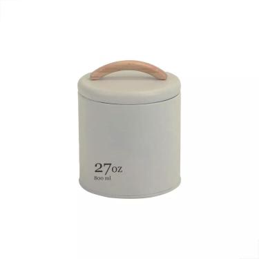 Imagem de Pote Hermético Mantimentos Lata Sense 0,8L Condimentos Ou