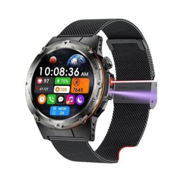 Imagem de Relógio Inteligente Masculino 2025 Com GPS, NFC, Monitor De Frequência