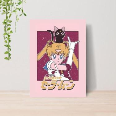 Imagem de Quadro Sailor Moon Anime A4  Placa MDF 011 - Lomi Art