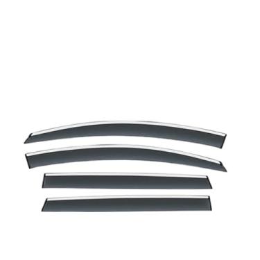 Imagem de GRJQRKHZ Defletor de janela lateral de carro para H&onda Civic Hatchback 2016-2022 Weathershied viseira de porta vento sol proteção chuva janela lateral defletores de vento