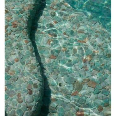 Imagem de 30 kg Pedra Rolada AVENTURINA VERDE Q Verde Bruto para Revestimento de