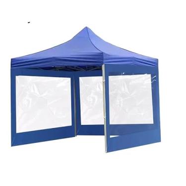 Imagem de Kit Tenda Gazebo Sanfonada 3x3 Articulada Reforçada com Fechamento Laterais Completo Retrátil(AZUL)