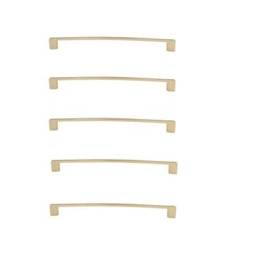 Imagem de Kit 5 Puxador Dourado Fosco Il 950 Italy Line Metal 224Mm