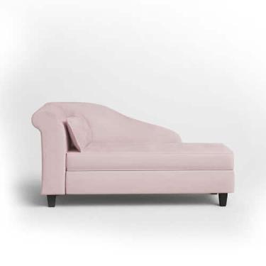 Imagem de Recamier Diva França 1,40m Suede Rosa Bebe - Inova Decor - Inova Decor
