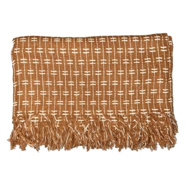 Imagem de Manta Grande Para Sofá Cama 2 E 3 Lugares 2,50x1,80cm Capa De Sofa Gigante 100% Algodão Na Promoção Caramelo-branco