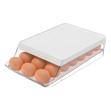 Imagem de Porta Ovo Transparente Com Sistema De Rolagem 21 Unids Ou