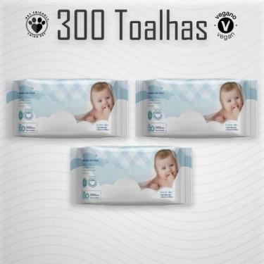 Imagem de Kit 03 Pacotes Toalhas Umedecidas GIO BABY 100 Folhas 19x13 cm - 98% Á