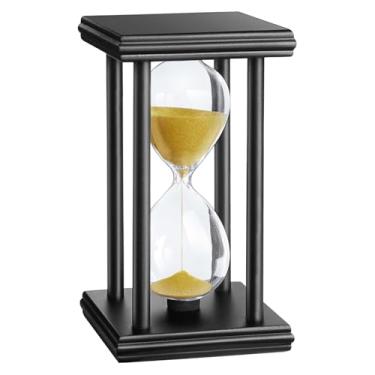 Imagem de Temporizador de areia de 15 minutos, relógio de ampulheta de madeira, relógio de areia de 15 minutos, Antiguo Reloj De Arena, grande ampulheta de vidro exclusiva para casa, mesa, escritório, casamento