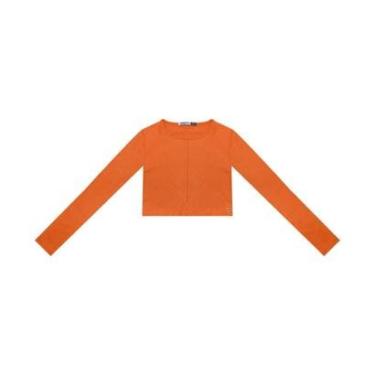 Imagem de Blusa Cropped Juvenil Manga Longa Minty-Feminino