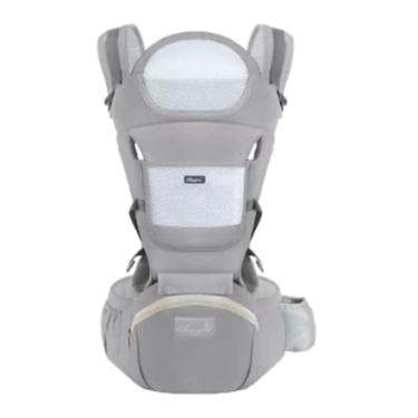 Imagem de Canguru Para Bebe,Alça De Transporte Multifuncional 6 e 1,Canguru Ergonomico Para Bebe,Adequado Para 0-36 Meses (Cinza)