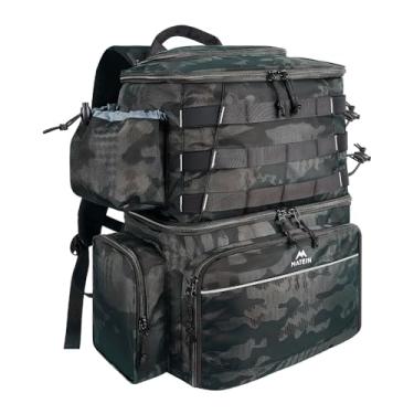 Imagem de Mochila de Pesca com Cooler Térmico, Bolsa para Equipamentos e 4 Bandejas (3600), Suporte para Varas, Nylon Resistente à Água Salgada e Conforto Respirável para Uso Geral