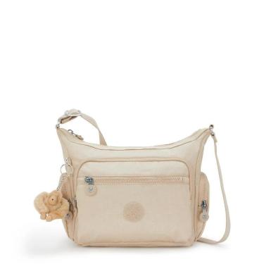 Imagem de Bolsa Kipling Gabbie S Sparkled Beige-Feminino