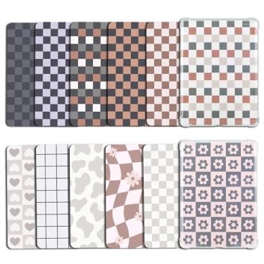 Imagem de 12 peças de papel cartolina para Kindle, inserções para Kindle Paperwhite capa transparente, 17,3 cm, tema moderno, simples, e-reader, acessórios de decoração para papel branco 11/12