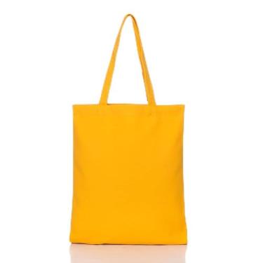 Imagem de Bolsa de lona leve de grande capacidade, muito adequada para sair diariamente, bonita e prática, presente de Dia das Mães, Amarelo, Medium