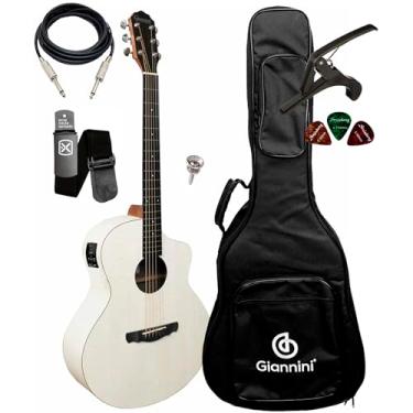 Imagem de Violão Aço Eletroacústico Giannini Gjm Com Bag + Acessórios (SWH)