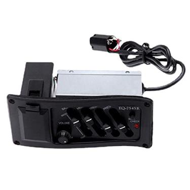 Imagem de Yctze EQ de Captação de Guitarra Acústica Com Verificação de Bateria e Efeitos Ajustáveis ​​para Música Folk e Clássica - Acessórios Universais para Fácil Instalação