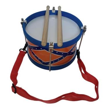 Imagem de TTETTZ Caixa de Bateria Infantil, Brinquedo de Bateria com 2 Baquetas, Auxílio para Ensino de Música, Instrumento Musical Infantil, Brinquedo Musical para Ca