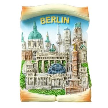 Imagem de Ímã de geladeira feito à mão em Berlim 3D Resin Scenic Berlin Land - y