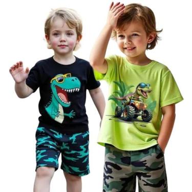 Imagem de Kit 2 Peças 1 Conjunto Verão Menino Infantil Tam 01 ao 14 - Malaysia C