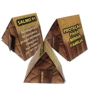 Imagem de Tenda de Papel Salmo 91  50 Unidades para Proteção Familiar - no-brand
