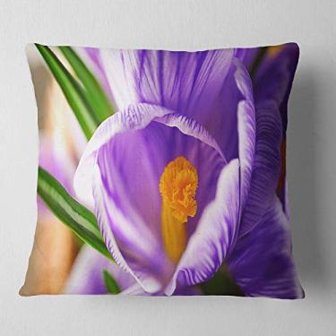 Imagem de Sala de estar, sofá, almofada de alta qualidade + capa de almofada impressa em ambos os lados 66 cm x 66 cm da Designart